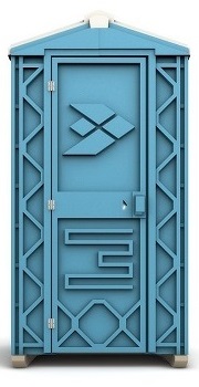 Туалетная кабина «Ecostyle» синяя - ПК ТулаПластик