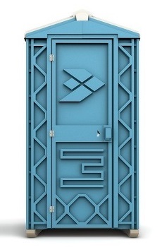Туалетная кабина «Люкс Ecostyle» синяя - ПК ТулаПластик